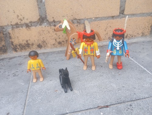 Playmobil western indian lot - western, 3
