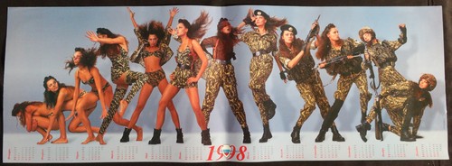 Affiche russe calendrier 1998