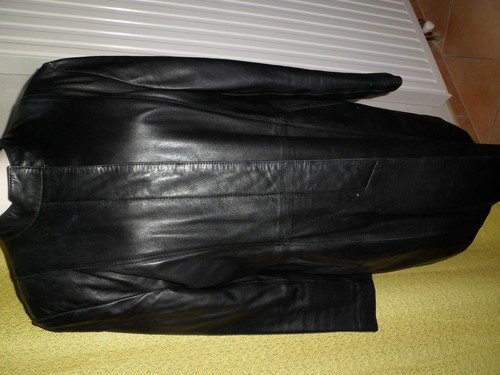 Manteau long cuir agneau - cuir,