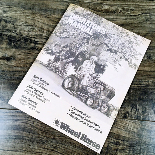 Wheel horse 200 300 - 200, 400