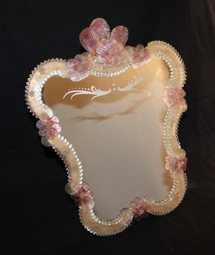 Grand miroir vénitien - , verre