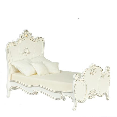 Maison poupées lit blanc w - de,