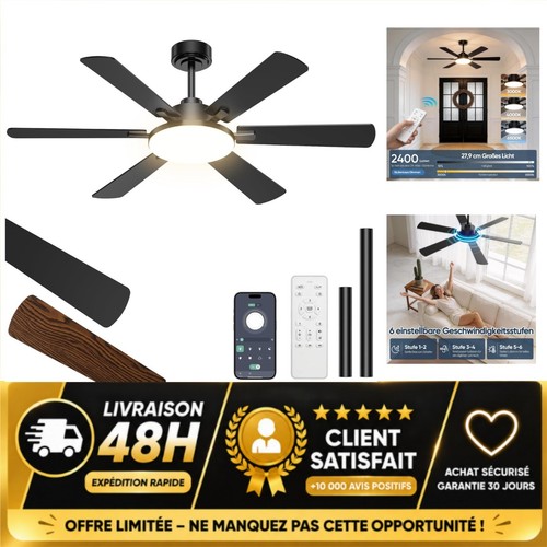 Ventilateur plafond avec - ventilateur, de