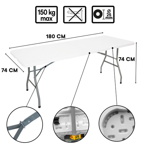 Lot tables pliantes - 2,