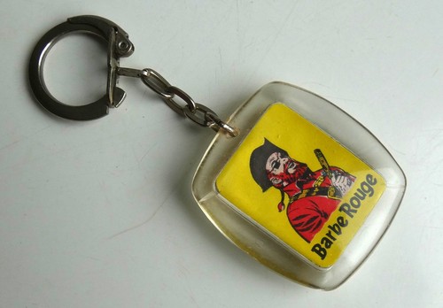Ancien porte clé barbe rouge - clé,