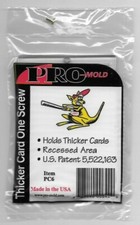 5 PRO-MOLD PC6 THICKER CARD 1 SCREW SCREWDOWN 50 PT GAME USED FREE SHIPPING