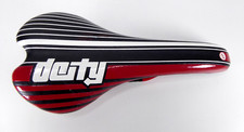 Deity  Velo Mountain Bike Saddle Red Black Striped MTB