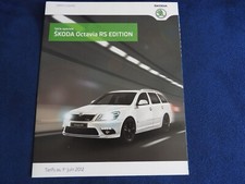 catalogue depliant skoda octavia RS edition 2012