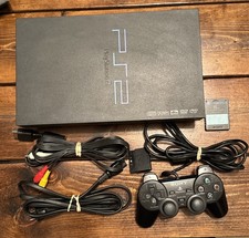 Sony PlayStation 2 Console SCPH-50001 PS2 With Controller and Cables Tested!