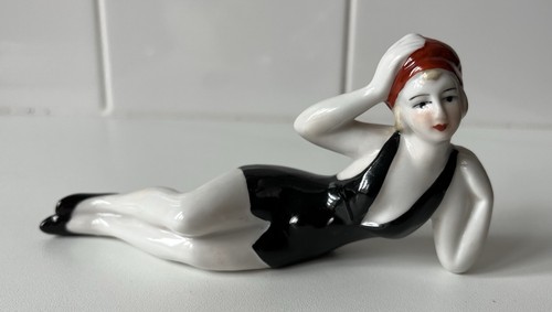 Figurine baigneuse art déco - figurine,