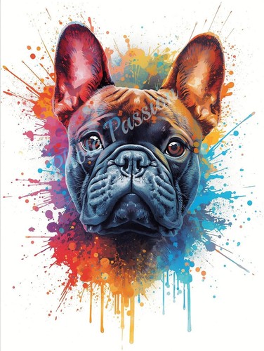 Photo bouledogue français - a4,