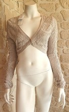 Gilet court beige neuf taille