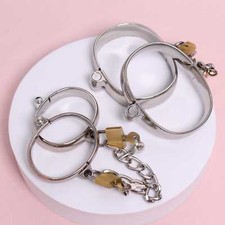 BDSM Fetiche Menottes Érotique En Métal Poignet Cheville Cuffs Fetish Soumission