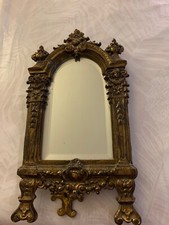 Vintage Bronze Gilded Psyche Mirror