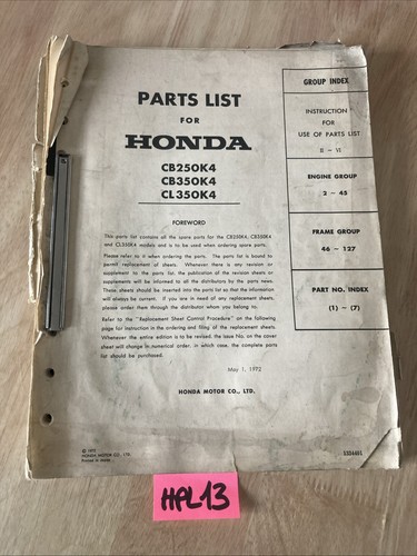 Honda cb250 cb350 cl350 - cl350, k4