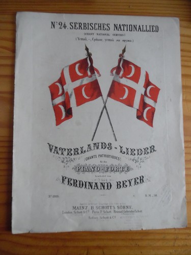 Partition chant national - chant, serbe