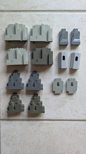 Lot rochers murs - rochers, gris
