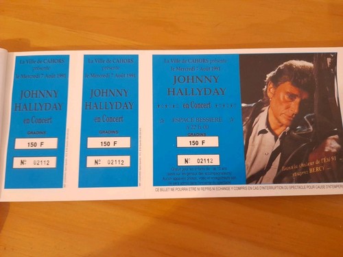 Ticket billet place concert - ticket,