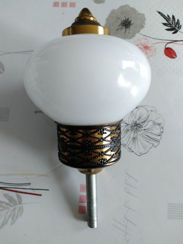 Boule escalier rampe opaline - d'escalier,