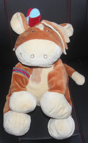 Doudou cheval indien pinto - cheval,