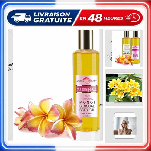 Huile massage monoï - de,