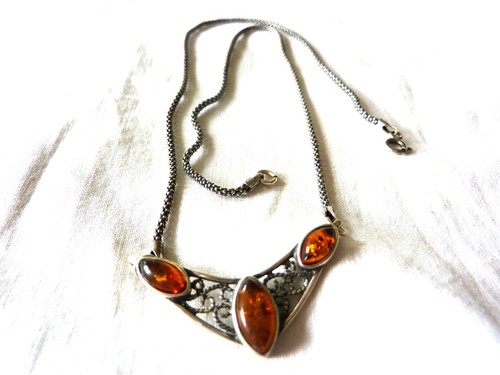 Collier argent massif - en,