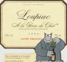 Geluck  le chat   etiquette de