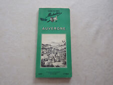 Antique 1964 Michelin Auvergne Green Guide