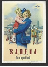 ETIQUETTE  SABENA lignes