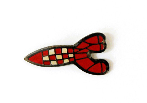 Pin fusée tintin - la,