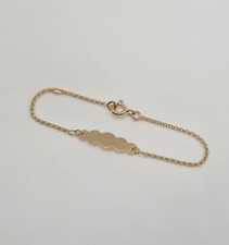 Gourmette bébé or jaune 9