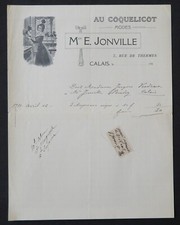 Facture 1911 AU COQUELICOT