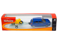 Renault Clio B85 avec remorque moto Majorette 314 échelle 1:64 Toy Car 2012