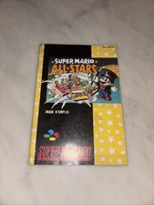 Notice Super Nintendo SNES Super Mario All Stars Rare Version FAH