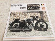 Carte moto Gillet Herstal 500 bol d'or 1937 collection Atlas Motorcycle Belgique