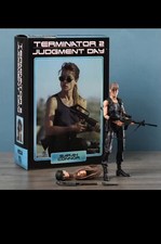 Figurines NECA Terminator 2 T-800 & Sarah Connor Judgment Day Collection 17cm