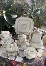 Antique coffee set, porcelain from Old Paris 19th century