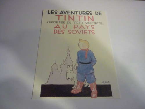 Carte postale 15x10 tintin - carte,