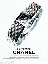 PUBLICITE ADVERTISING 115  1997  CHANEL   montre le TEMPS