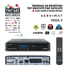 Décodeur Récepteur Satellite HD Servimat Vega 3 TNTSAT – Carte TNTSAT incluse