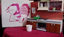BLOC CUISINE MODERNE COMME MAMAN : Cuisine pour Poupées Années 60/70