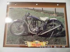 CARTE FICHE MOTO GILLET HERSTAL 500 OHV SPORT 1929