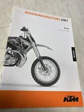 KTM 65SX 2007 65 SX Manuel