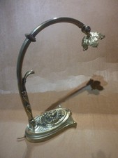 PIED DE LAMPE BRONZE COL DE CYGNE MULLER  TULIPE DAUM 1900