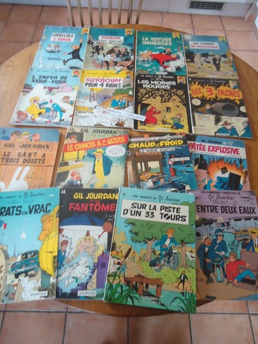 Lot gil jourdan tillieux - bd,