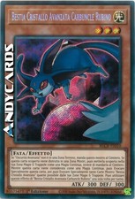 ADVANCED CRYSTAL BEAST RUBY CARBUNCLE • Secret • BLCR IT010 • 1Ed • YUGIOH