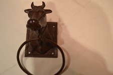 TETE DE VACHE MURALE ANNEAU