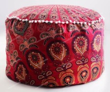 Pouf Ottoman Vintage Brodé