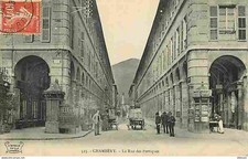 73 - Chambéry - La Rue des Portiques - animated - postcard - see scans double-sided