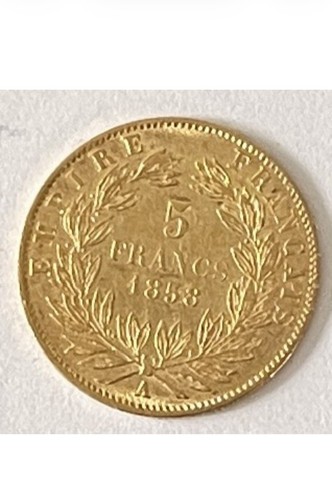 Francs 1858 napoléon - 5, iii